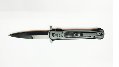 Jeep Siyah Metal ve Ahşap Saplı Çakı - Astar Kilitli - 22 cm - Kişiye Özel